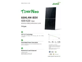 Сонячна панель JinkoSolar Tiger Neo 620W (JKM600-620N-66HL4M-BDV) - Фото: 2