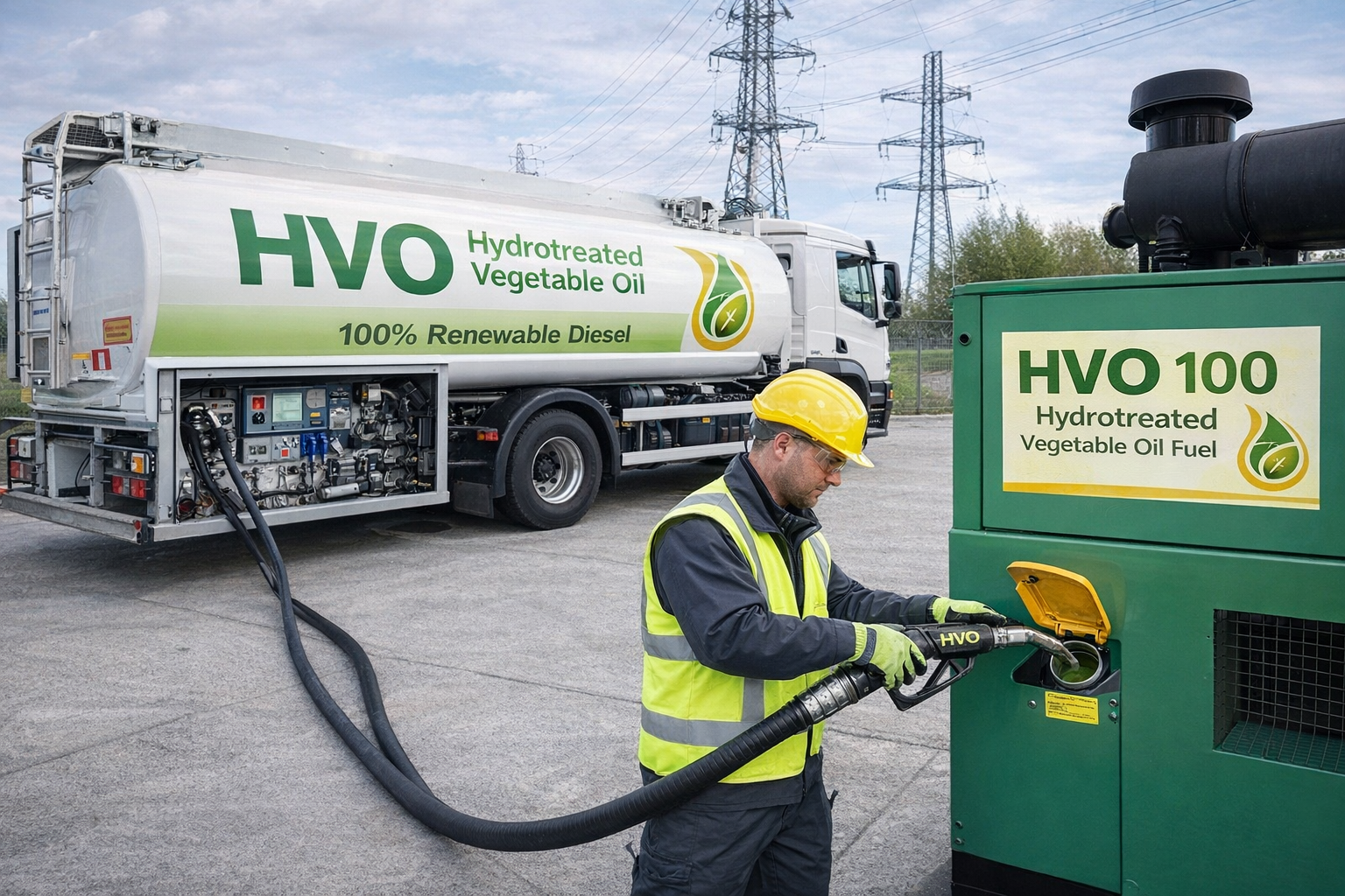 Постачання HVO для генератори HVO з наливом у бак Постачання HVO для генератори HVO з наливом у бак