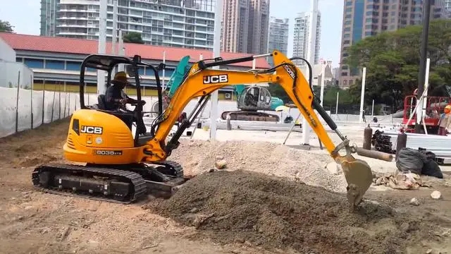 Мини экскаватор JCB Фото импортного мини экскаватора JCB в Украине