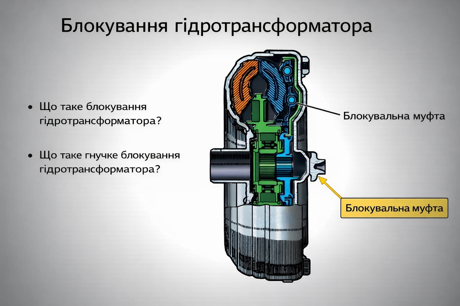 Гидротрансформатор с системой блокировки TorqueLock